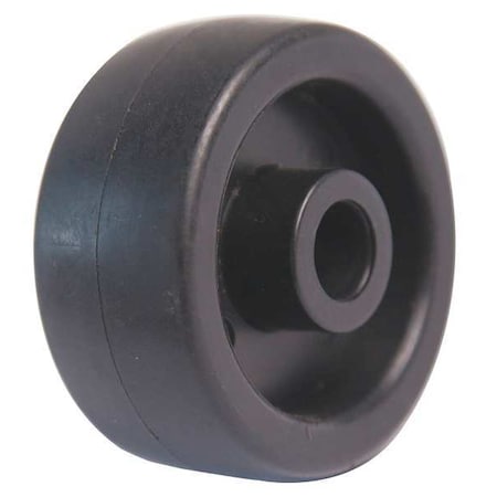 RollerWheel, 3in, 3in, Black, Polyolefin MPN:MHRW001G