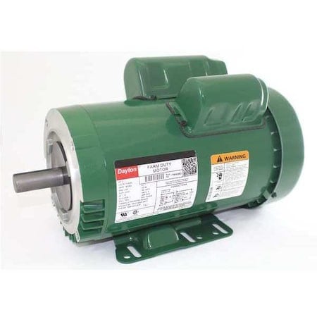 Capacitor-Start/Run High Torque Farm Duty Motor, 2 HP, 115/230V AC Voltage, 145TC Frame MPN:1TMW2BG