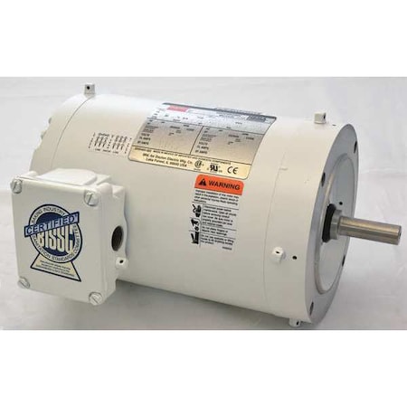 WashdownMotor, 1hp, 3520RPM, 56C, 230/460VAC MPN:1TTA4BG