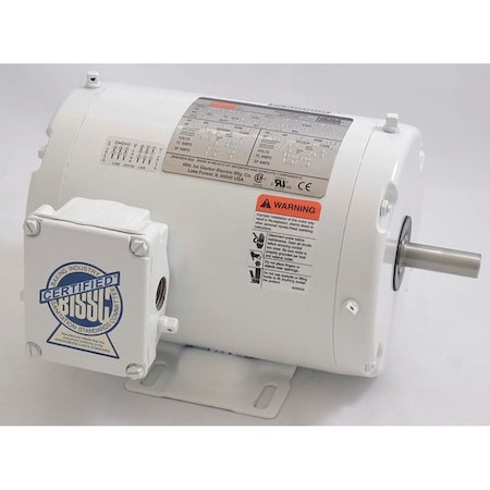 WashdownMotor, 1/2hp, 1750RPM, 230/460VAC MPN:1TTC3