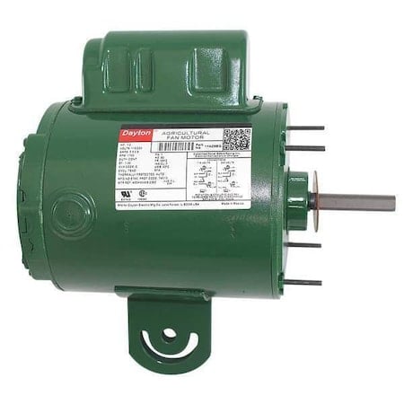 Agricultural Fan Motor, Permanent Split Capacitor, 1/2 HP, 115/230V AC, 1, 700 Nameplate RPM MPN:1YAZ9BG