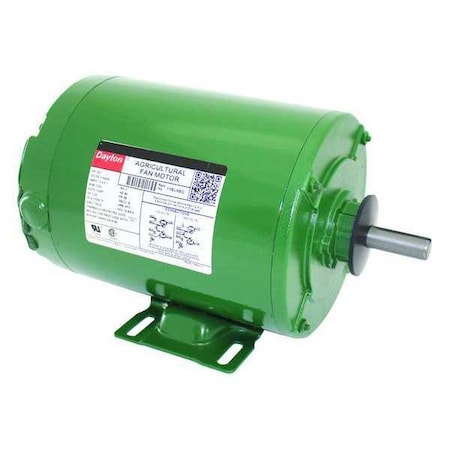 Agricultural Fan Motor, Split-Phase, 3/4 HP, 115/230V AC, 1, 725 Nameplate RPM, 56 Frame MPN:1YBU9BG