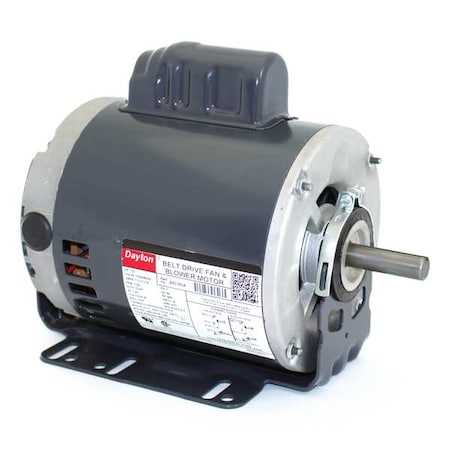 Capacitor-Start Belt Drive Motor, 1/2 HP, 115/208-230V AC Voltage, 56H Frame, 1, 725 Nameplate RPM MPN:24C180