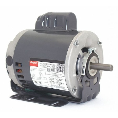 Capacitor-Start Belt Drive Motor, 3/4 HP, 115/208-230V AC Voltage, 56H Frame, 1, 725 Nameplate RPM MPN:24C181