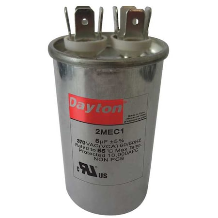 Run Capacitor, 5 MFD, 370V, Round MPN:2MEC1