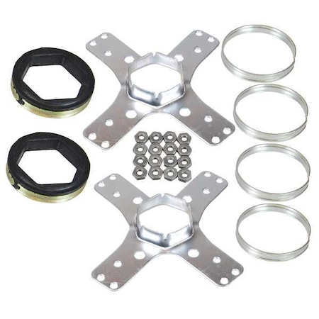 Motor Mounting Kit, Dia. 5-1/2 In. MPN:30D490
