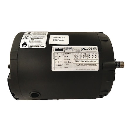 Three-Phase General Purpose Motor, 1/3 HP, 56C Frame, 230/460V AC Voltage, 1765 Nameplate RPM MPN:31LH40