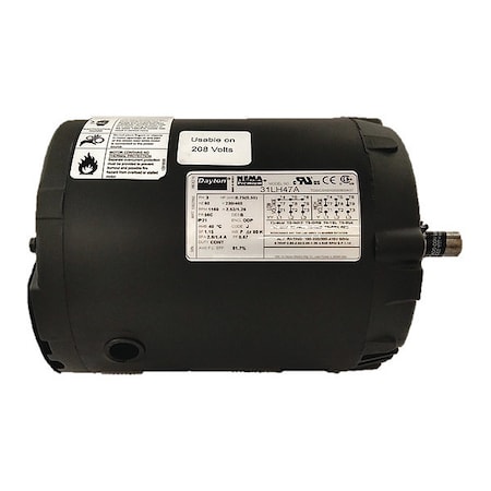 Three-Phase General Purpose Motor, 3/4 HP, 56C Frame, 230/460V AC Voltage, 1150 Nameplate RPM MPN:31LH47