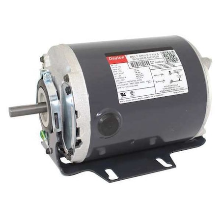 Split-Phase Belt Drive Motor, 1/3 HP, 48 Frame, 115V AC Voltage, 1, 725 Nameplate RPM MPN:3K384