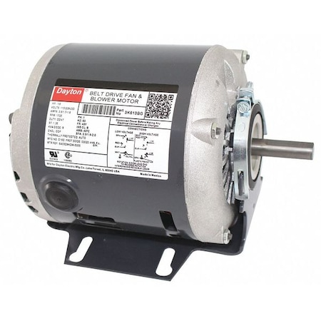 Split-Phase Belt Drive Motor, 1/6 HP, 48 Frame, 115/208-230V AC Voltage, 1, 725 Nameplate RPM MPN:3K613
