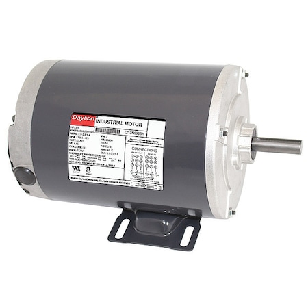 Three-Phase General Purpose Motor, 3/4 HP, 56 Frame, 208-230/460V AC Voltage, 1, 725 Nameplate RPM MPN:3N696