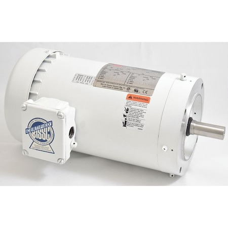 Washdown Motor, TEFC, 2 HP, 1740 rpm, 145TC MPN:48ZJ96