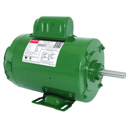 Capacitor-Start Aeration Fan Motor, 1 HP, 115/230V AC Voltage, 56Z Frame, 3, 450 Nameplate RPM MPN:4K059