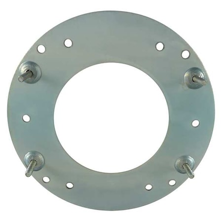 Motor Mtg Plate, 5 5/8 Dia, Steel, 4 Studs MPN:4UEZ8