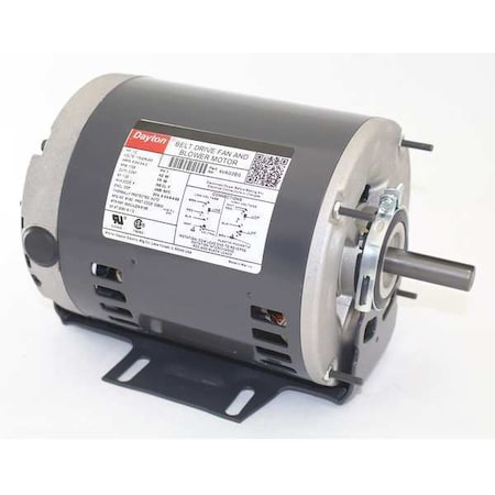 Split-Phase Belt Drive Motor, 1/2 HP, 56 Frame, 115/208-230V AC Voltage, 1, 725 Nameplate RPM MPN:4VAG2