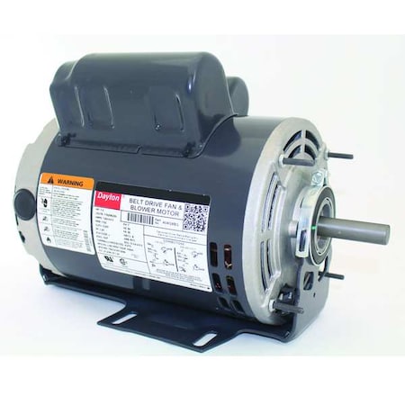 Capacitor-Start/Run Belt Drive Motor, 1 HP, 56 Frame, 115/208-230V AC Voltage, 1, 725 Nameplate RPM MPN:4VAG8