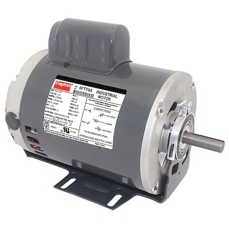 Capacitor-Start General Purpose Motor, 1/2 hp, 1/7 hp HP, 115V AC Voltage, 56 Frame MPN:5FTT0