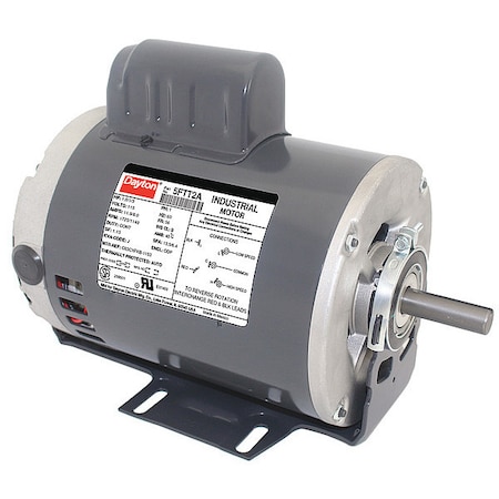 Capacitor-Start General Purpose Motor, 1 hp, 1/3 hp HP, 115V AC Voltage, 56 Frame MPN:5FTT2