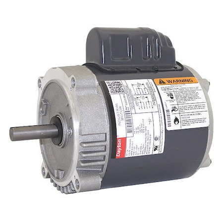 Capacitor-Start General Purpose Motor, 1/6 hp HP, 115/208-230V AC Voltage, 56C Frame MPN:5GD53