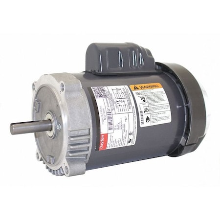 Capacitor-Start General Purpose Motor, 1/6 hp HP, 115/208-230V AC Voltage, 56C Frame MPN:5GD54