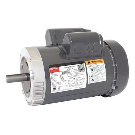 Capacitor-Start/Run General Purpose Motor, 2 hp HP, 115/208-230V AC Voltage, 143TC Frame MPN:5GD68
