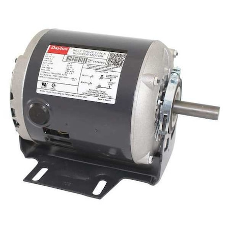 Split-Phase Belt Drive Motor, 1/4 HP, 56 Frame, 115V AC Voltage, 1, 725 Nameplate RPM MPN:5K260