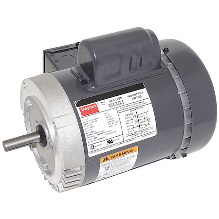 Capacitor-Start General Purpose Motor, 1/3 hp HP, 115/208-230V AC Voltage, 56C Frame MPN:5K341