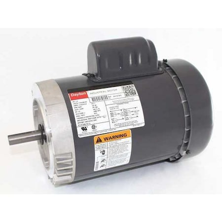 Capacitor-Start General Purpose Motor, 1 hp HP, 115/208-230V AC Voltage, 56C Frame MPN:6K197