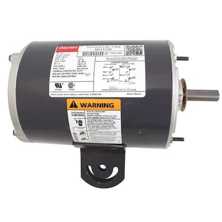 Pedestal Fan Motor, 1/2 hp MPN:6K411