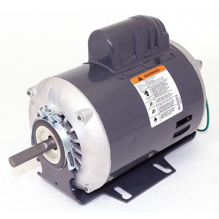 Capacitor-Start Belt Drive Motor, 1/3 HP, 115/230V AC Voltage, 48Z Frame, 1, 725 Nameplate RPM MPN:6K490