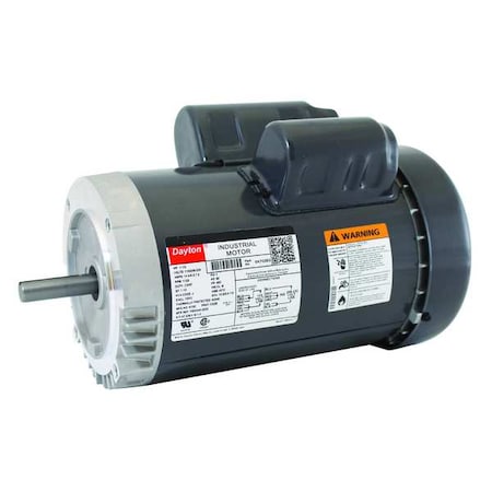 Capacitor-Start/Run General Purpose Motor, 1 1/2 hp HP, 115/208-230V AC Voltage, 56C Frame MPN:6K702