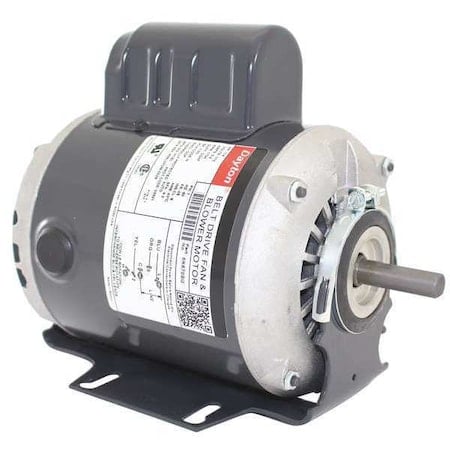 Split-Phase Start/Capacitor-Run Belt Drive Motor, 1/4 HP, 48 Frame, 115V AC Voltage MPN:6K870