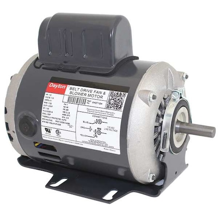 Split-Phase Start/Capacitor-Run Belt Drive Motor, 1/3 HP, 48 Frame, 115V AC Voltage MPN:6K871