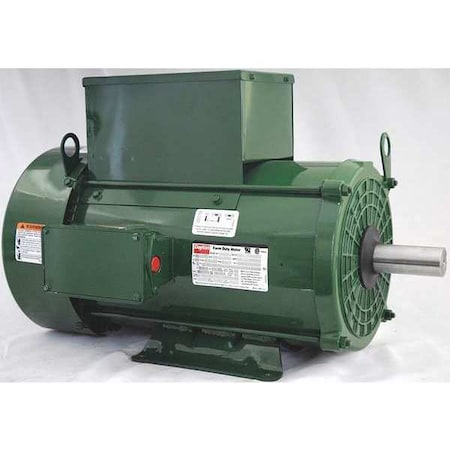 High Torque Farm Duty Motor, Capacitor-Start/Run, 10 HP, 230V AC, 1, 730 Nameplate RPM, 215T Frame MPN:6K970
