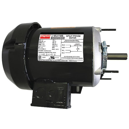 GP Mtr, Split Ph, TEFC, 1/2 HP, 1725 rpm, 56 MPN:6XJ11
