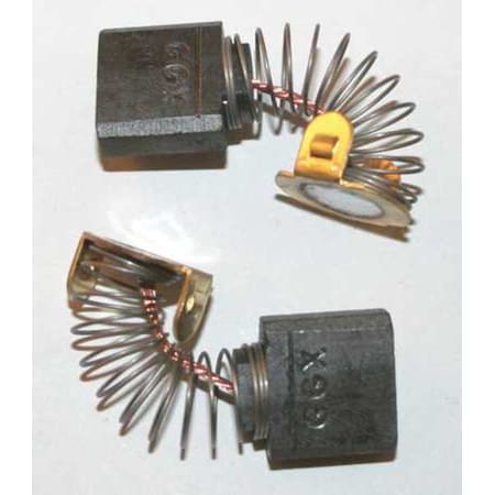 Replacement Motor Brush Set, 1/4 In L, 5/8 In W, 6YHY6, 2 PK MPN:6YHY6
