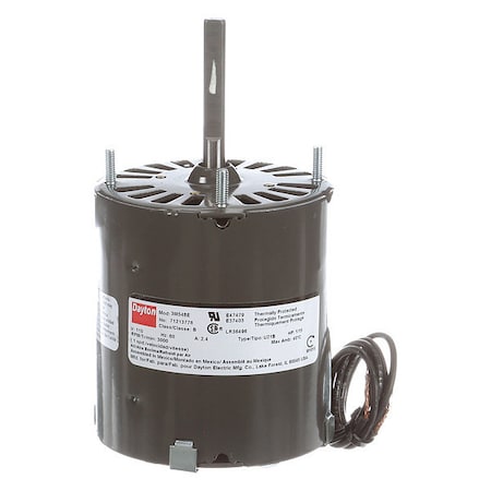 HVAC Motor, 1/15 HP, 3000 rpm, 115V, 3.3 MPN:71213778M