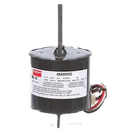 HVAC Motor, 1/50 HP, 3000 rpm, 115V, 3.3 MPN:71215938M