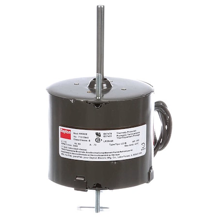 HVAC Motor, 1/65 HP, 3000 rpm, 115V, 3.3 MPN:71215940M