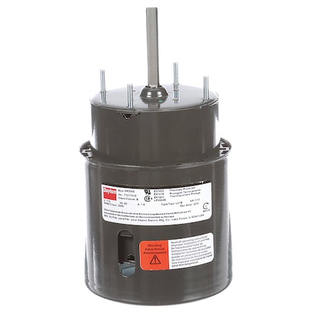 HVAC Motor, 1/15 HP, 3000 rpm, 115V, 3.3 MPN:71217019M
