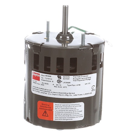 HVAC Motor, 1/70 HP, 3000 rpm, 115V, 3.3 MPN:71218135M