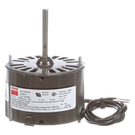 HVAC Motor, 1/70 HP, 1550 rpm, 115V, 3.3 MPN:71633688M
