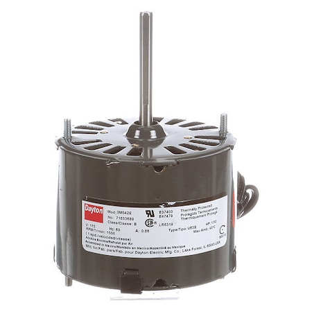 HVAC Motor, 1/50 HP, 1550 rpm, 115V, 3.3 MPN:71633689M