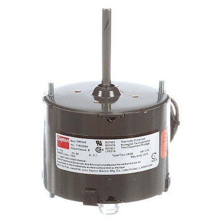 HVAC Motor, 1/70 HP, 1550 rpm, 115V, 3.3 MPN:71633699M
