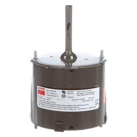 HVAC Motor, 1/40 HP, 1550 rpm, 115V, 3.3 MPN:71633701M