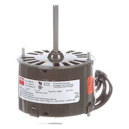 HVAC Motor, 1/70 HP, 1550 rpm, 115V, 3.3 MPN:71633712M