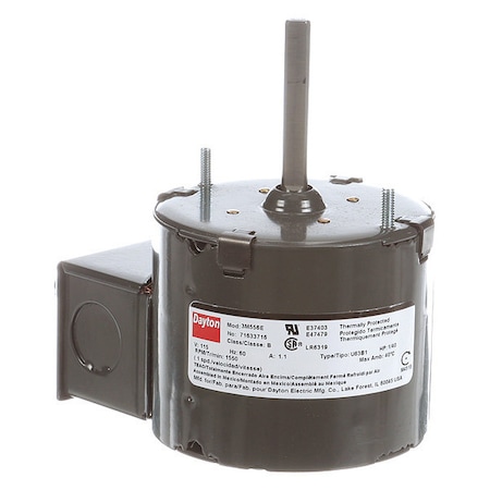 HVAC Motor, 1/40 HP, 1550 rpm, 115V, 3.3 MPN:71633716M