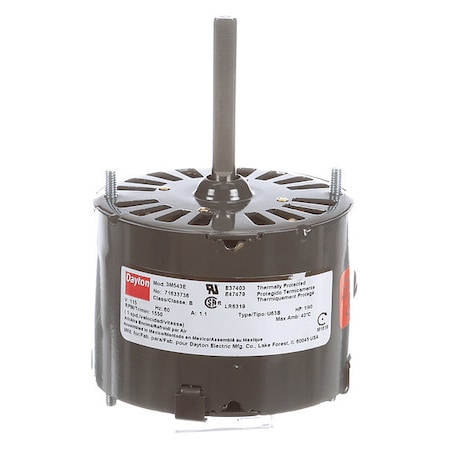 HVAC Motor, 1/40 HP, 1550 rpm, 115V, 3.3 MPN:71633736M