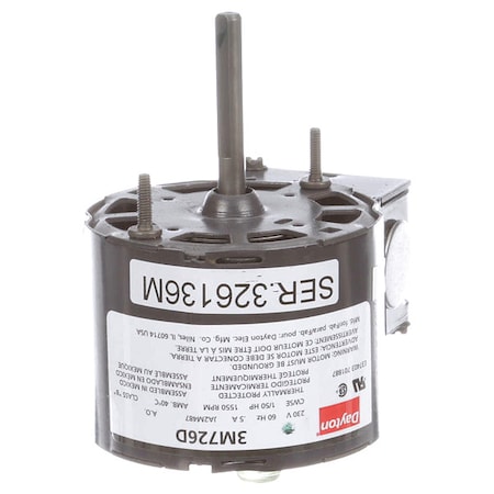 HVAC Motor, 1/50 HP, 1550 rpm, 230V, 3.3 MPN:71634704M