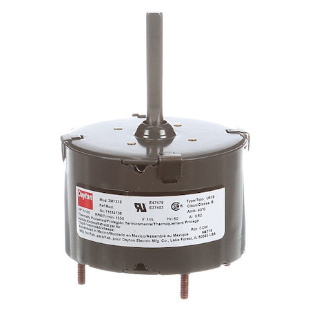 HVAC Motor, 1/100 HP, 1550 rpm, 115V, 3.3 MPN:71634706M